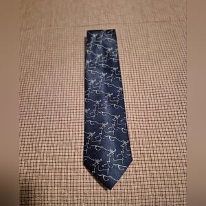 Ralph Marlin Dark Blue Reindeer Tie